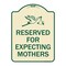 Signmission Reserved for Expecting Mothers Heavy-Gauge Aluminum Architectural Sign, 18" L, 24" H, TG-1824-23198 A-DES-TG-1824-23198 - alternate 1